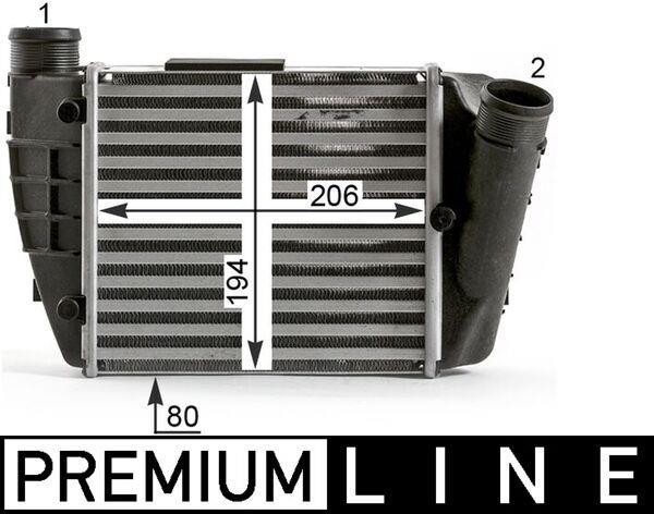 Intercooler, échangeur (Refroidisseur d'air) MAHLE Aftermarket ref. CI 433 000P