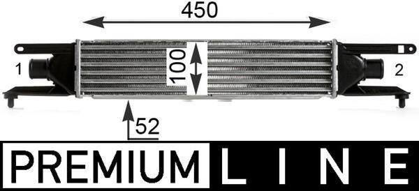 Intercooler, échangeur (Refroidisseur d'air) MAHLE Aftermarket ref. CI 434 000P