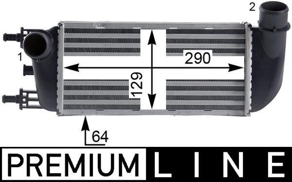 Intercooler, échangeur (Refroidisseur d'air) MAHLE Aftermarket ref. CI 436 000P