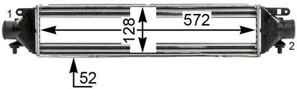 Intercooler, échangeur (Refroidisseur d'air) MAHLE Aftermarket ref. CI 437 000P