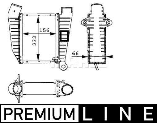 Intercooler permutador ar-ar MAHLE Aftermarket ref. CI 45 000P