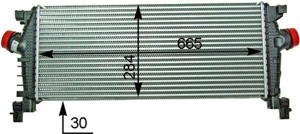 Intercooler, échangeur (Refroidisseur d'air) MAHLE Aftermarket ref. CI 465 000P