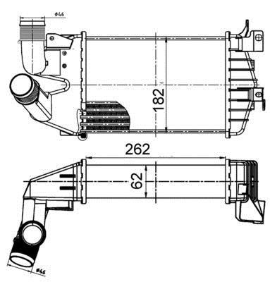 Intercooler, échangeur (Refroidisseur d'air) MAHLE Aftermarket ref. CI 510 000S