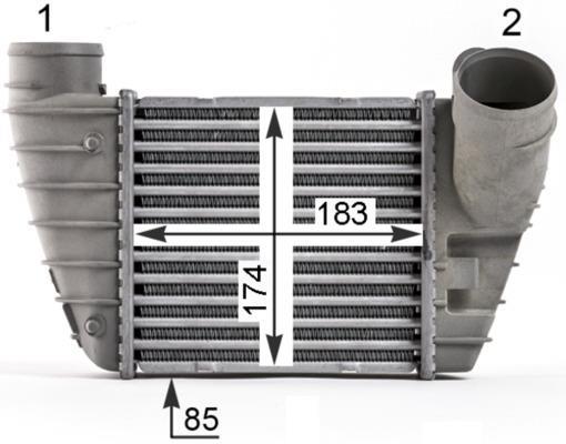 Intercooler, échangeur (Refroidisseur d'air) MAHLE Aftermarket ref. CI 526 000P