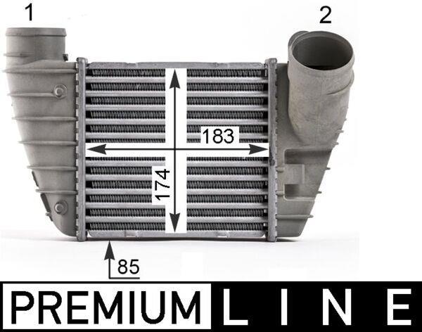 Intercooler, échangeur (Refroidisseur d'air) MAHLE Aftermarket ref. CI 526 000P