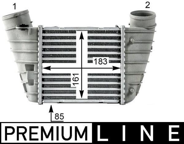 Intercooler, échangeur (Refroidisseur d'air) MAHLE Aftermarket ref. CI 527 000P