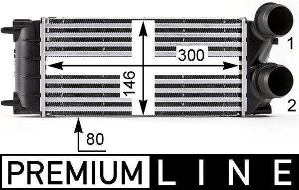 Intercooler, échangeur (Refroidisseur d'air) MAHLE Aftermarket ref. CI 528 000P