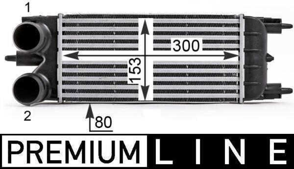 Intercooler, échangeur (Refroidisseur d'air) MAHLE Aftermarket ref. CI 529 000P