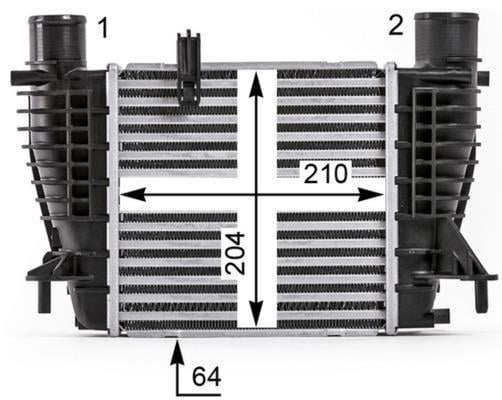 Intercooler, échangeur (Refroidisseur d'air) MAHLE Aftermarket ref. CI 533 000P