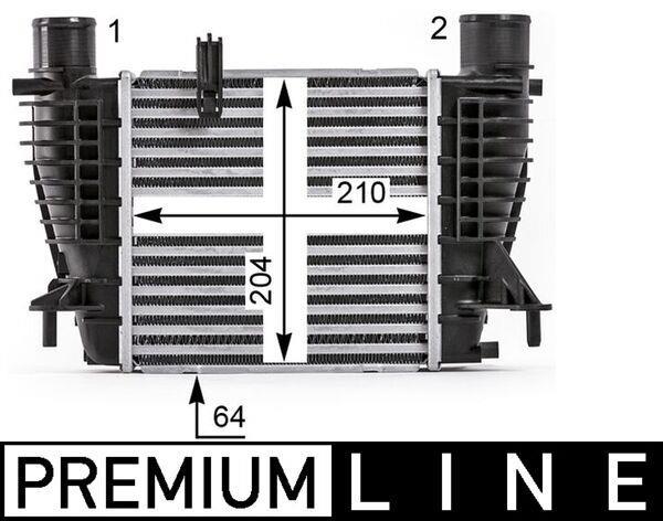 Intercooler, échangeur (Refroidisseur d'air) MAHLE Aftermarket ref. CI 533 000P