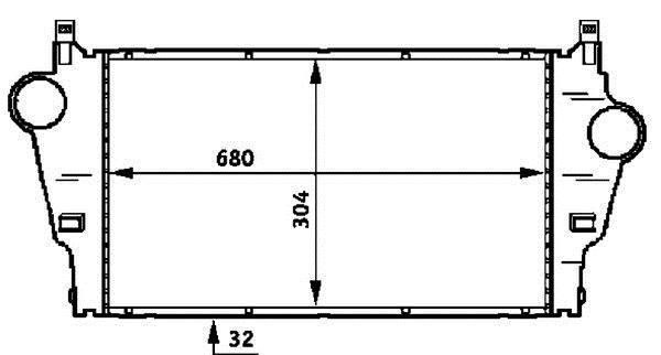 Intercooler, échangeur (Refroidisseur d'air) MAHLE Aftermarket ref. CI 62 000P