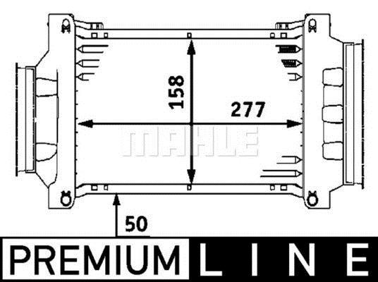 Intercooler, échangeur (Refroidisseur d'air) MAHLE Aftermarket ref. CI 73 000P
