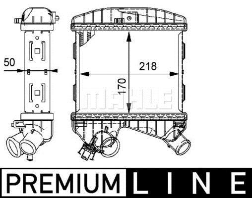 Intercooler, échangeur (Refroidisseur d'air) MAHLE Aftermarket ref. CI 76 000P