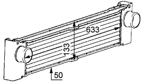Intercooler, échangeur (Refroidisseur d'air) MAHLE Aftermarket ref. CI 81 000P