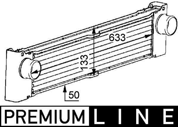 Intercooler, échangeur (Refroidisseur d'air) MAHLE Aftermarket ref. CI 81 000P