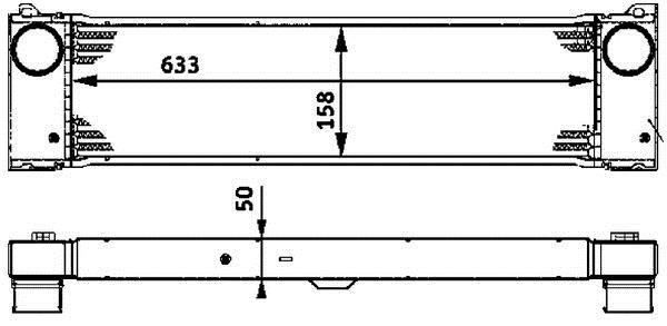 Intercooler, échangeur (Refroidisseur d'air) MAHLE Aftermarket ref. CI 82 000P