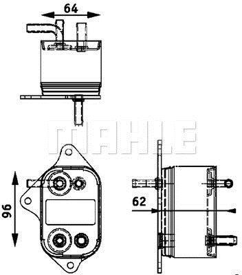 Refroidisseur de carburant MAHLE Aftermarket ref. CK 9 000P