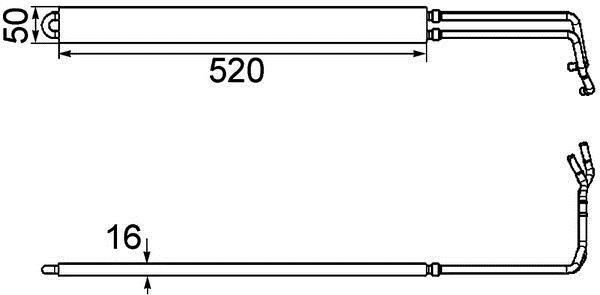 Radiateur d'huile, direction MAHLE Aftermarket ref. CLC 103 000P