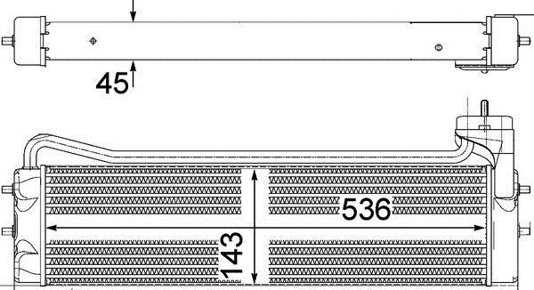 Radiateur d'huile moteur (Refroidisseur d'huile moteur) MAHLE Aftermarket CLC 110 000P
