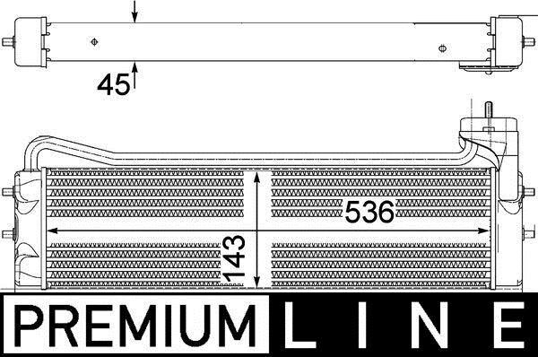Radiateur d'huile moteur (Refroidisseur d'huile moteur) MAHLE Aftermarket CLC 110 000P