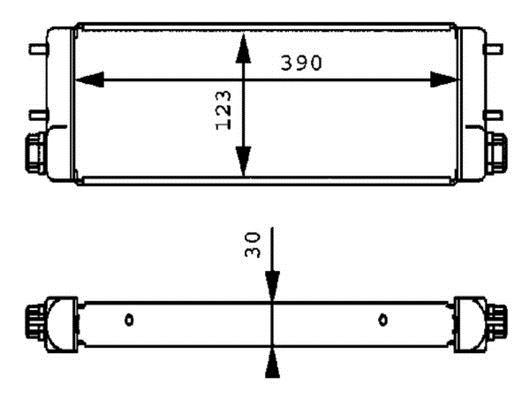 Radiateur d'huile moteur (Refroidisseur d'huile moteur) MAHLE Aftermarket ref. CLC 233 000P
