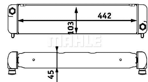 Radiateur d'huile moteur (Refroidisseur d'huile moteur) MAHLE Aftermarket CLC 30 000P