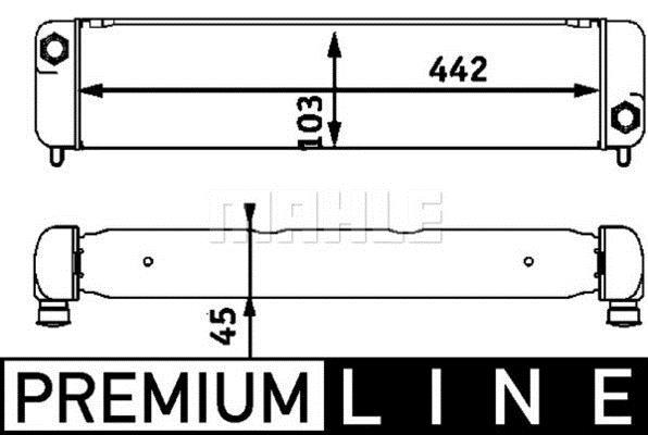 Radiateur d'huile moteur (Refroidisseur d'huile moteur) MAHLE Aftermarket CLC 30 000P