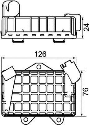 Radiateur d'huile moteur (Refroidisseur d'huile moteur) MAHLE Aftermarket ref. CLC 34 000P