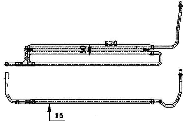 Radiateur d'huile, direction MAHLE Aftermarket ref. CLC 54 000P