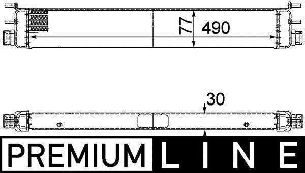 Radiateur d'huile moteur (Refroidisseur d'huile moteur) MAHLE Aftermarket ref. CLC 68 000P