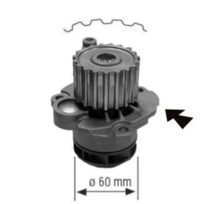 Pompe à eau MAHLE Aftermarket ref. CP 557 000S