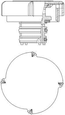 Bouchon, réservoir de liquide de refroidissement MAHLE Aftermarket CRB 22 000P