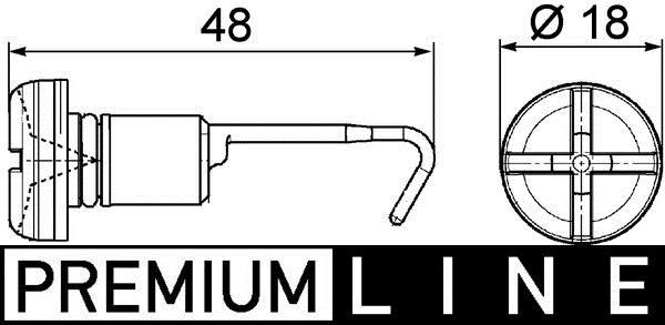 Vis, bouchon de radiateur MAHLE Aftermarket CRX 49 000P