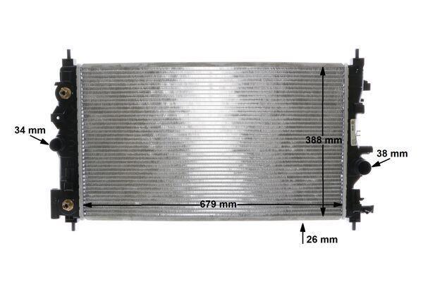 Radiateur moteur (Radiateur de refroidissement) MAHLE Aftermarket CR 1011 000S