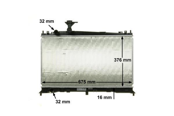 Radiateur moteur (Radiateur de refroidissement) MAHLE Aftermarket CR 1020 000S