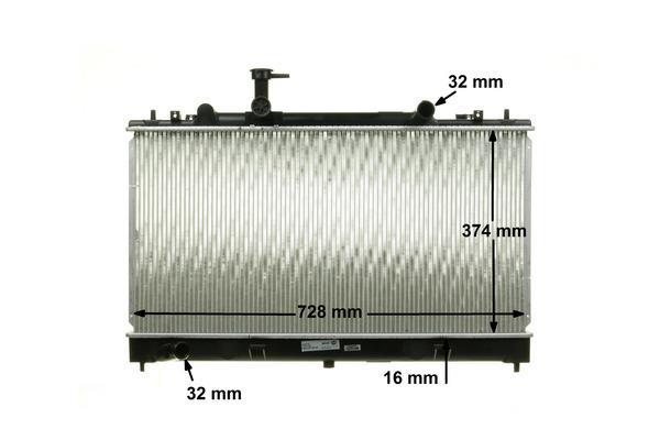 Radiateur moteur (Radiateur de refroidissement) MAHLE Aftermarket CR 1021 000S