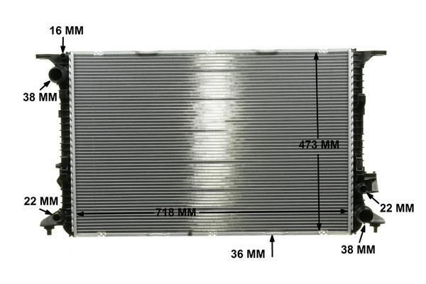 Radiateur moteur (Radiateur de refroidissement) MAHLE Aftermarket CR 1022 000P
