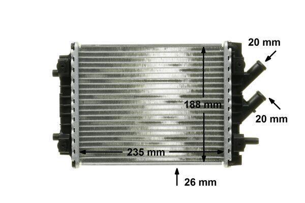 Radiateur moteur (Radiateur de refroidissement) MAHLE Aftermarket CR 1024 000P