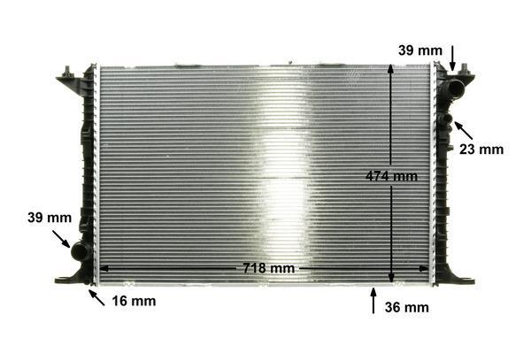Radiateur moteur (Radiateur de refroidissement) MAHLE Aftermarket CR 1026 000P