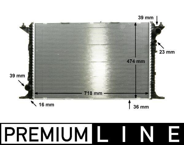 Radiateur moteur (Radiateur de refroidissement) MAHLE Aftermarket CR 1026 000P