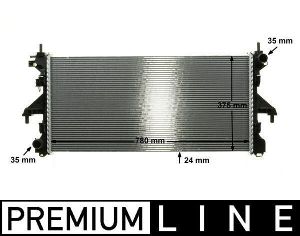 Radiateur moteur (Radiateur de refroidissement) MAHLE Aftermarket CR 1068 000P