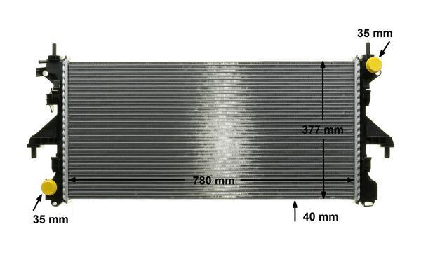 Radiateur moteur (Radiateur de refroidissement) MAHLE Aftermarket CR 1069 000P