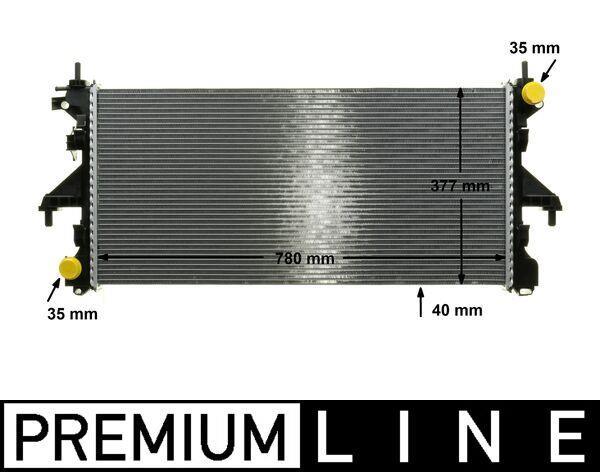 Radiateur moteur (Radiateur de refroidissement) MAHLE Aftermarket CR 1069 000P