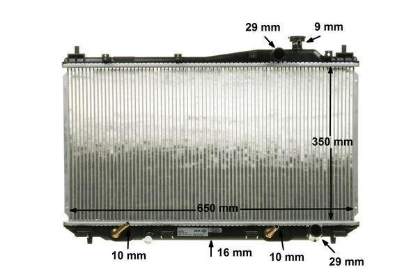 Radiateur moteur (Radiateur de refroidissement) MAHLE Aftermarket ref. CR 1070 000S