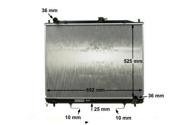 Radiateur moteur (Radiateur de refroidissement) MAHLE Aftermarket CR 1072 000S