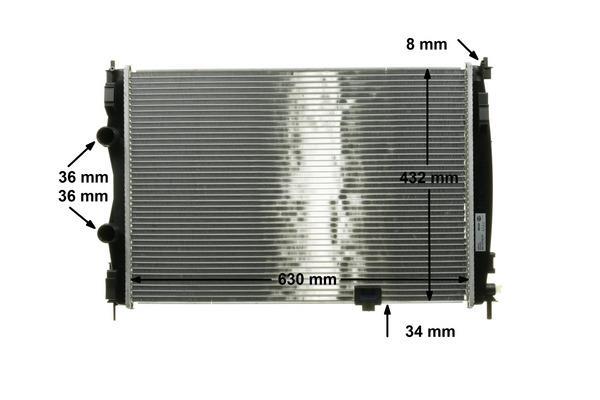 Radiateur moteur (Radiateur de refroidissement) MAHLE Aftermarket CR 1076 000S
