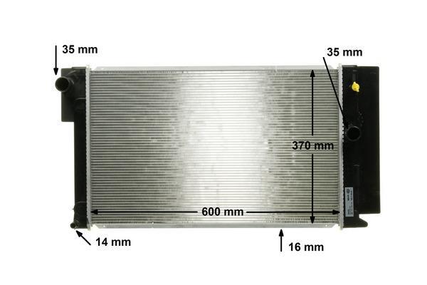 Radiateur moteur (Radiateur de refroidissement) MAHLE Aftermarket CR 1078 000S