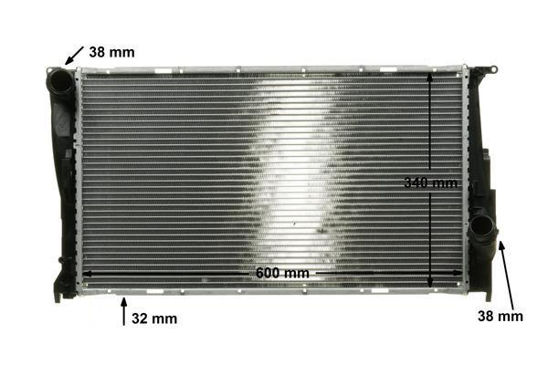 Radiateur moteur (Radiateur de refroidissement) MAHLE Aftermarket CR 1085 000P