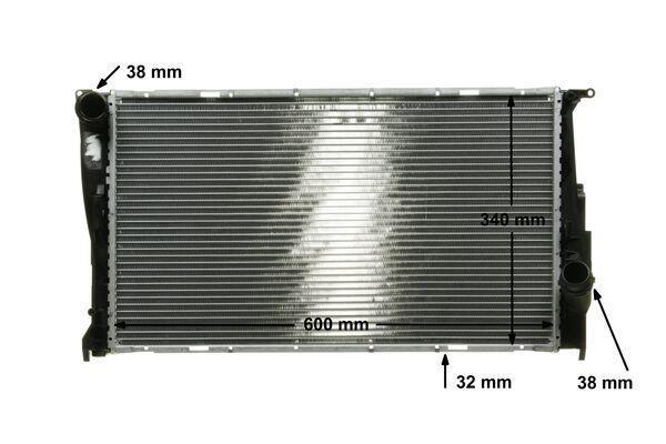 Radiateur moteur (Radiateur de refroidissement) MAHLE Aftermarket CR 1086 000P