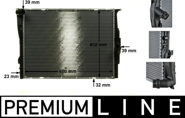 Radiateur moteur (Radiateur de refroidissement) MAHLE Aftermarket CR 1090 000P